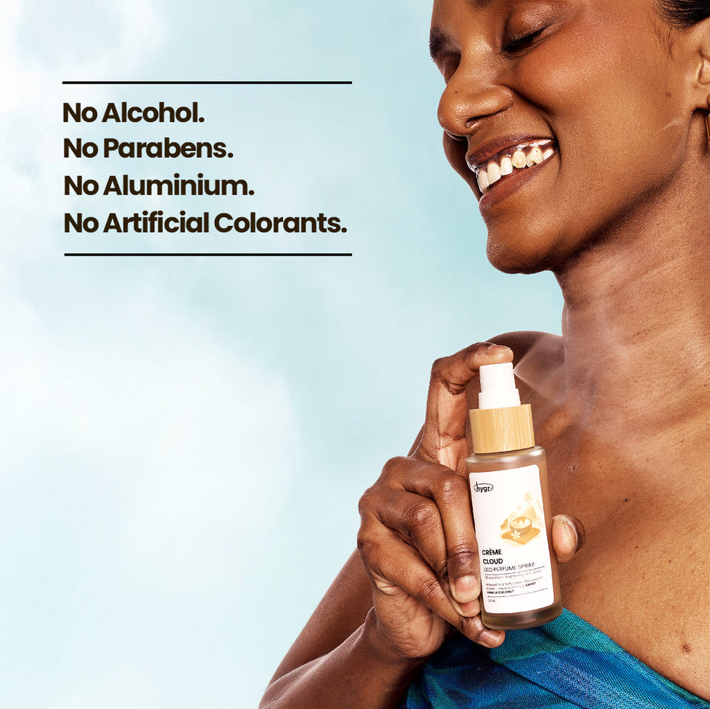 HYGR Natural Refillable Deodorant Spray Perfume｜Long-Lasting Odour Control｜Gentle on Skin｜Fresh, Clean Daily Body Scent