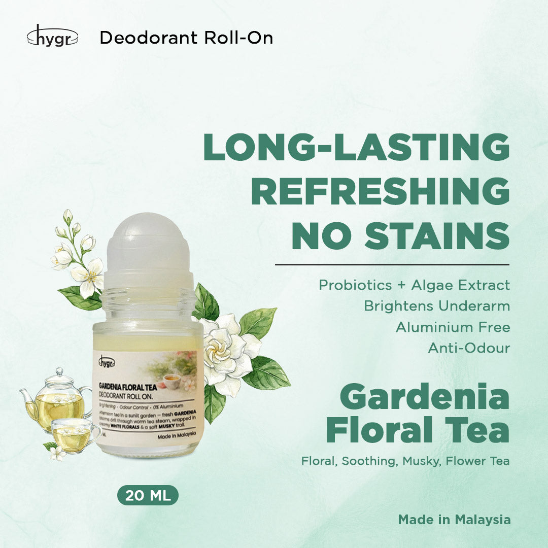 HYGR Deodorant Roll-On｜Long-Lasting Odour Control｜Gentle on Skin｜Fresh, Clean Daily Body Scent | Easy to use