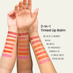[Lip Balm] Bamboo Refillable Natural Tinted Lip Balm + 2 % Hyaluronic Acid
