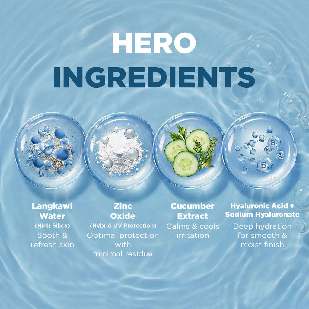 Lightweight Moisturising Hybrid Refillable Sunscreen