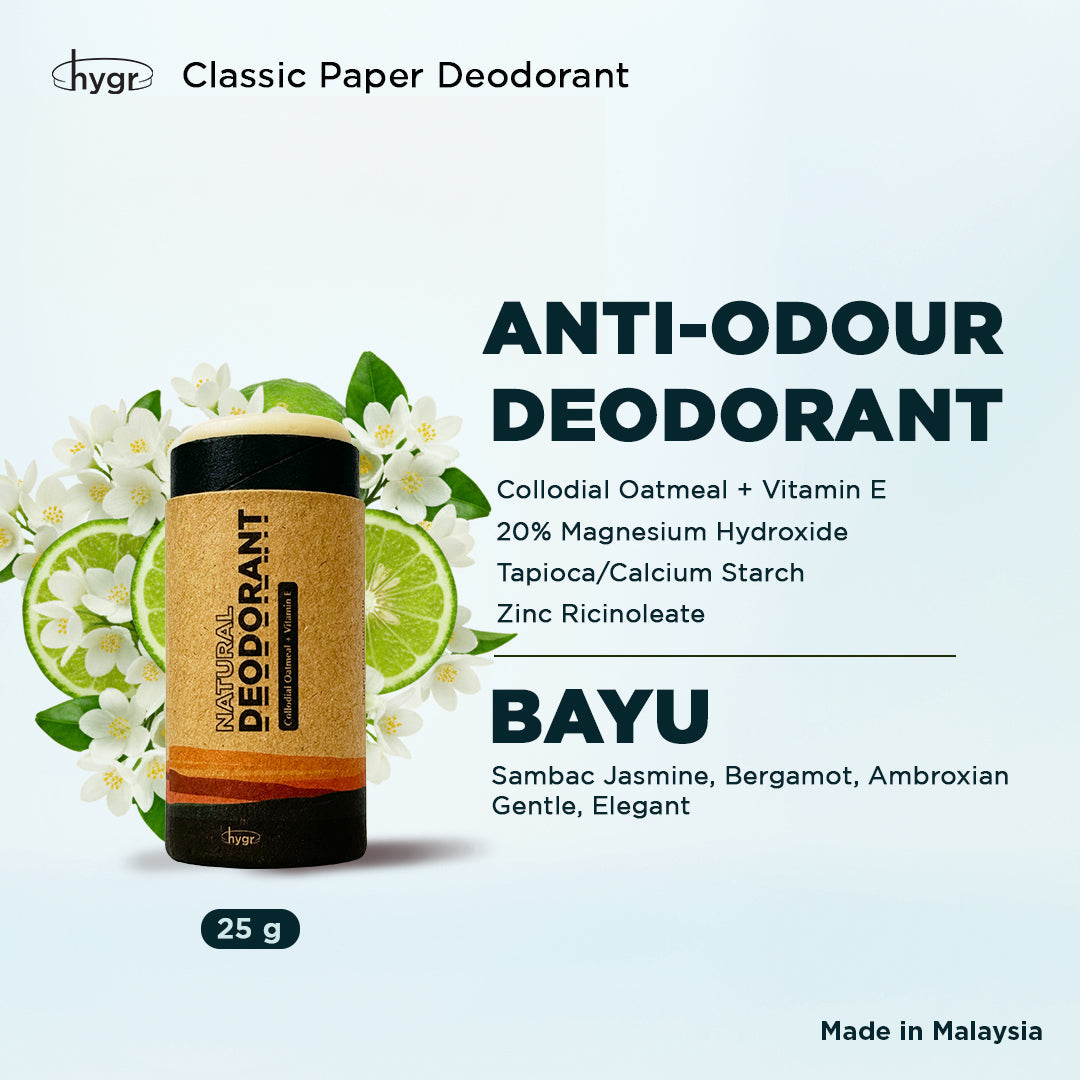 Smell Be Gone Natural Deodorant HYGR 25g Anti-Odor Armpit Fragrance