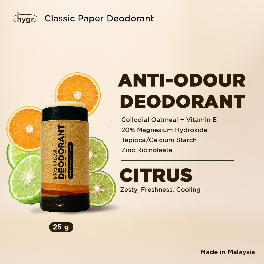 Smell Be Gone Natural Deodorant HYGR 25g Anti-Odor Armpit Fragrance