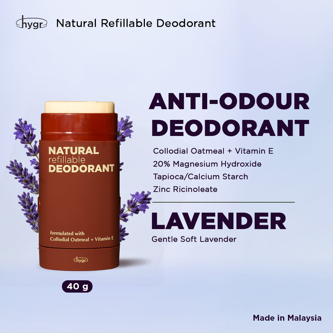 Smell Be Gone Natural Refillable Deodorant HYGR 40g