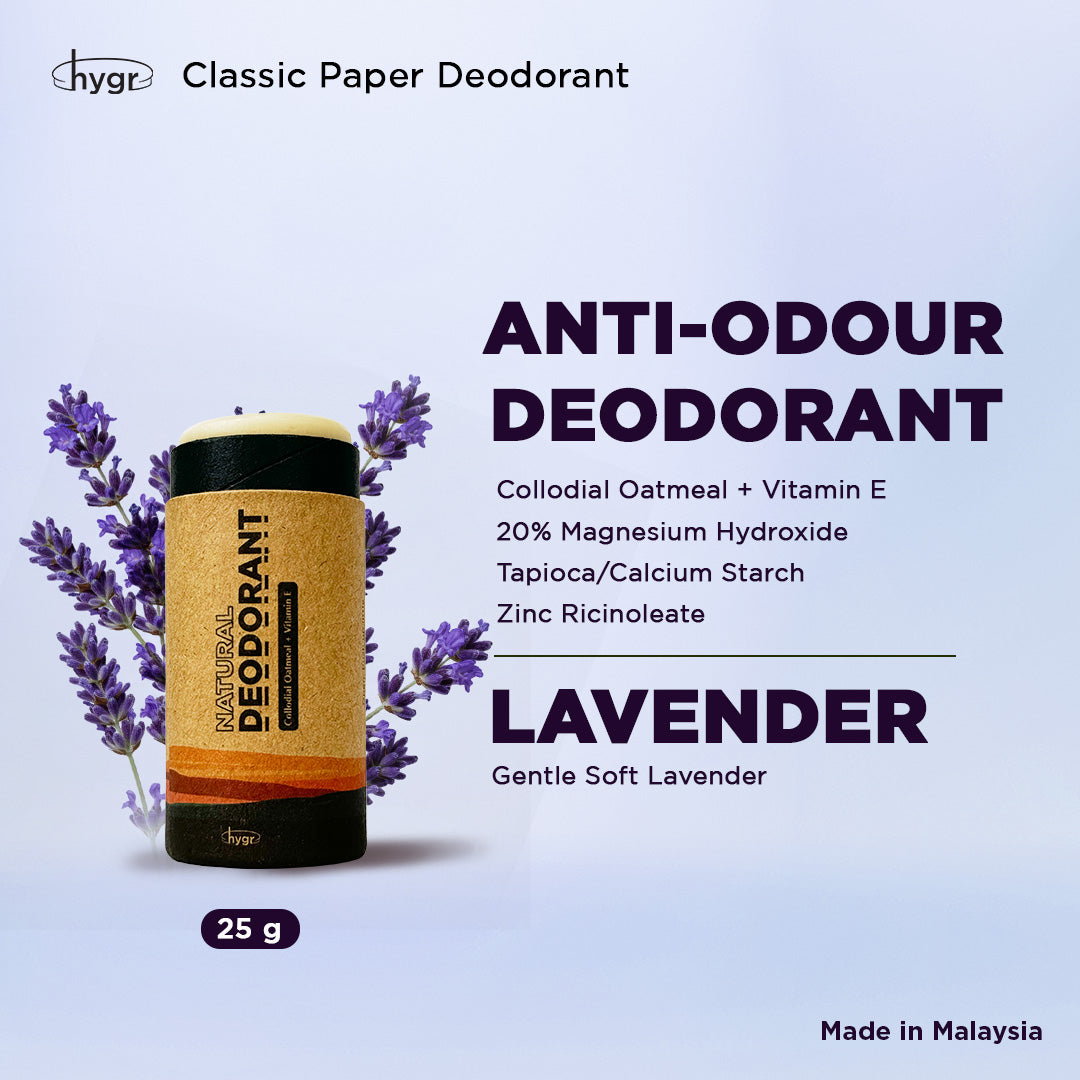 Smell Be Gone Natural Deodorant HYGR 25g Anti-Odor Armpit Fragrance