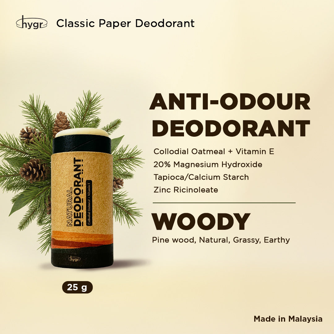 Smell Be Gone Natural Deodorant HYGR 25g Anti-Odor Armpit Fragrance