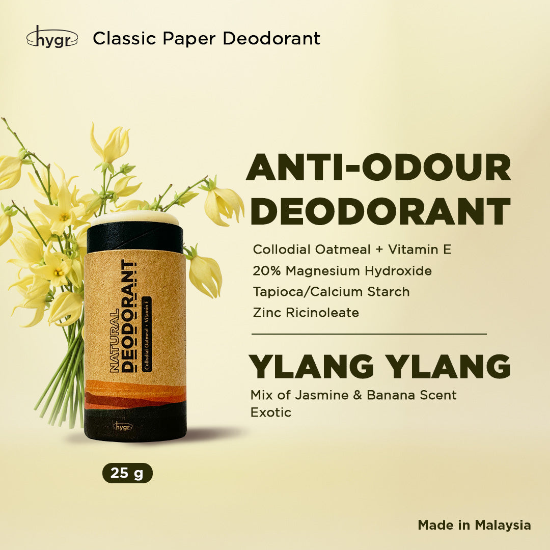 Smell Be Gone Natural Deodorant HYGR 25g Anti-Odor Armpit Fragrance