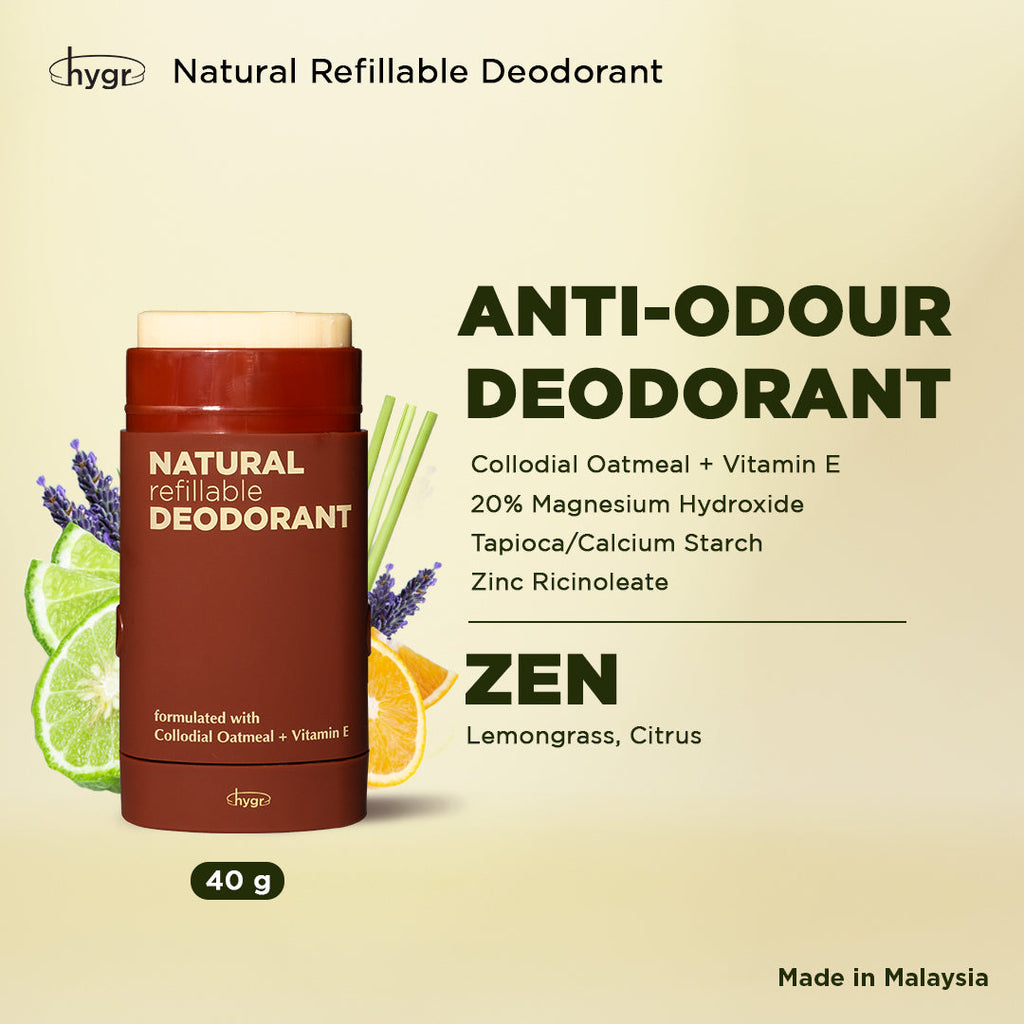Smell Be Gone Natural Refillable Deodorant HYGR 40g