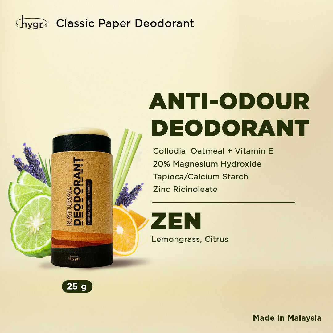 Smell Be Gone Natural Deodorant HYGR 25g Anti-Odor Armpit Fragrance