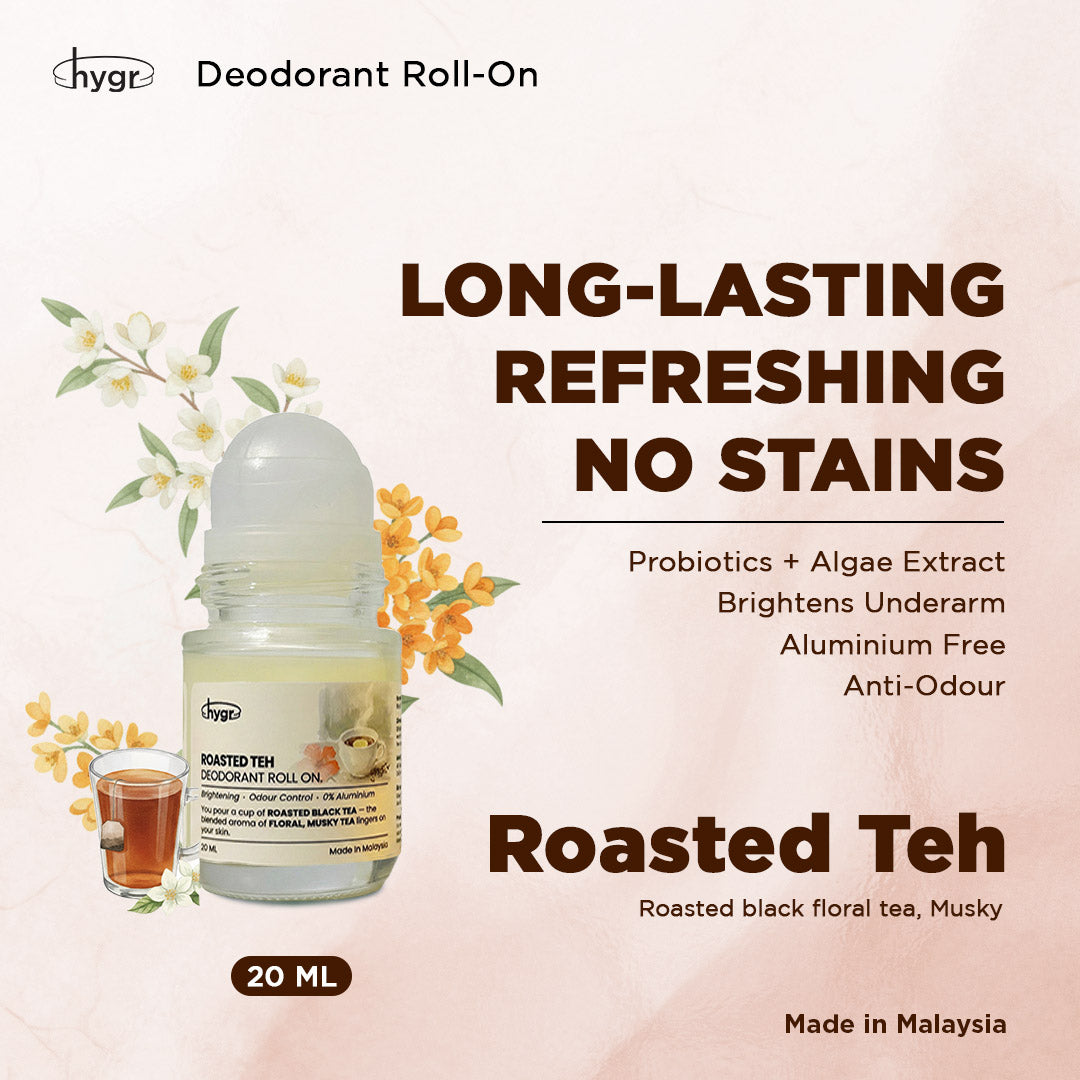 HYGR Deodorant Roll-On｜Long-Lasting Odour Control｜Gentle on Skin｜Fresh, Clean Daily Body Scent | Easy to use