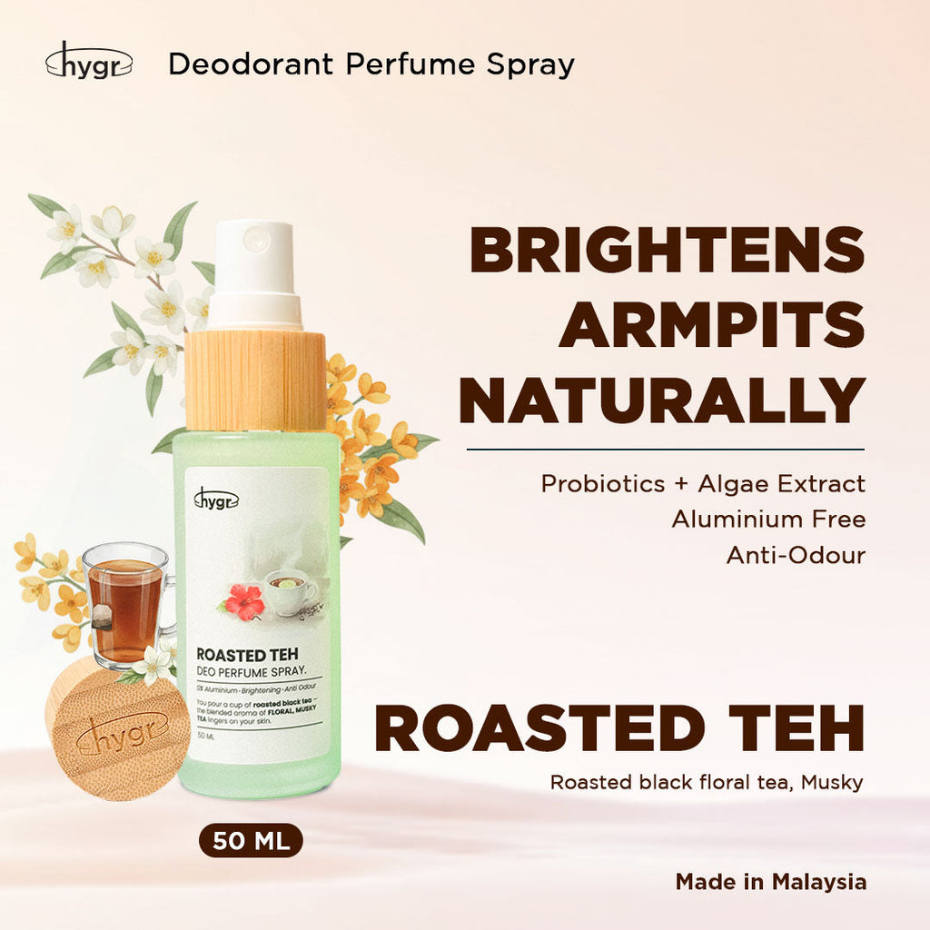 HYGR Natural Refillable Deodorant Spray Perfume｜Long-Lasting Odour Control｜Gentle on Skin｜Fresh, Clean Daily Body Scent