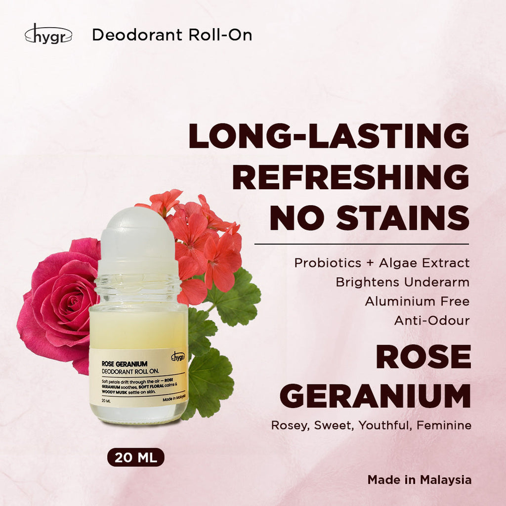 HYGR Deodorant Roll-On｜Long-Lasting Odour Control｜Gentle on Skin｜Fresh, Clean Daily Body Scent | Easy to use