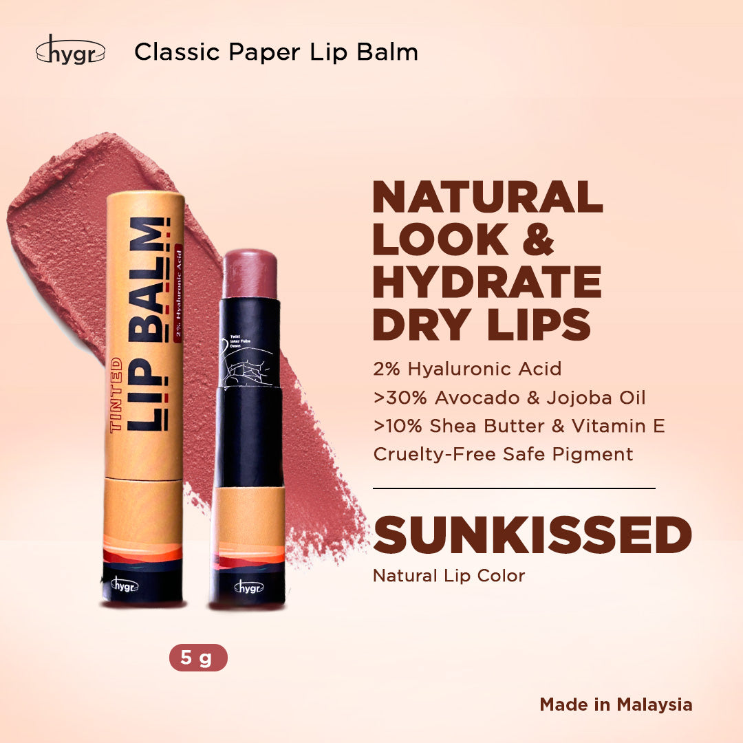 Natural Tinted Lip Balm + 2 % Hyaluronic Acid Moist Lips