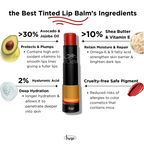 Natural Tinted Lip Balm + 2 % Hyaluronic Acid Moist Lips