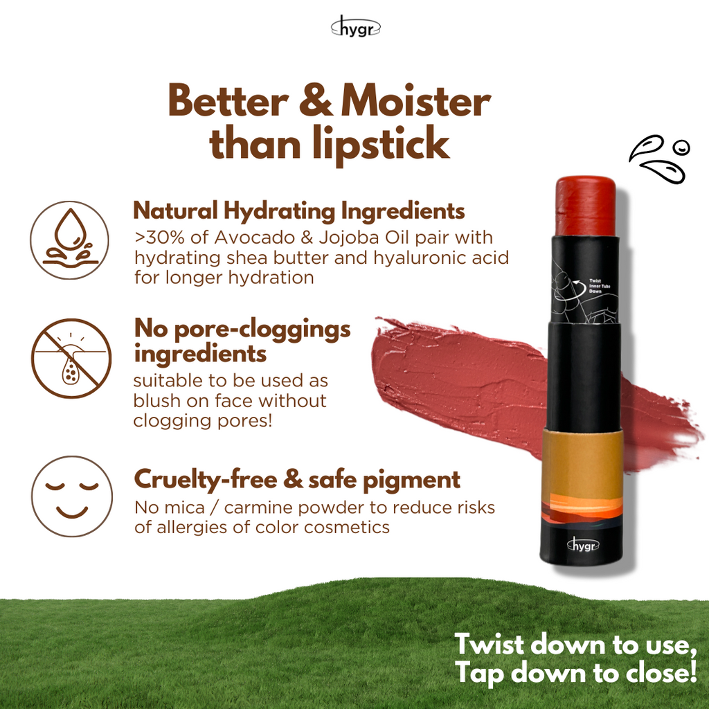 Natural Tinted Lip Balm + 2 % Hyaluronic Acid Moist Lips